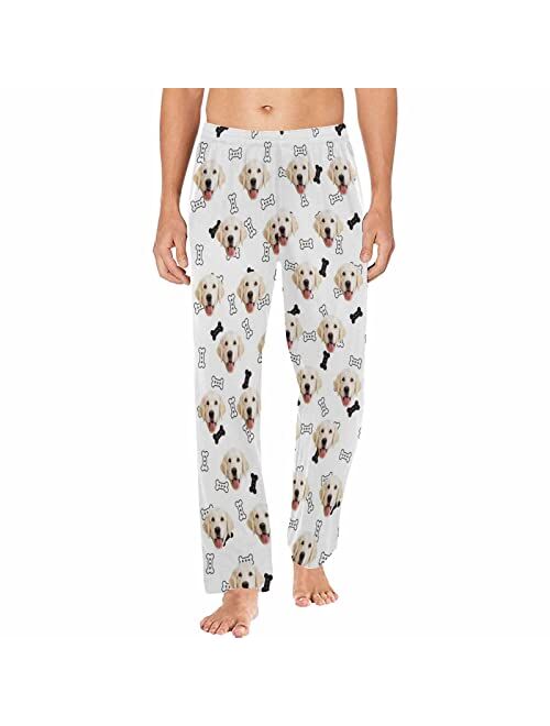 MyPupSocks Customized Face Pajamas Pants Photo Pajama Bottoms for Men S-XXL