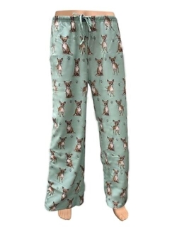 Comfies Pet Lover Pajama Pants New Cotton Blend - All Season - Comfort Fit Lounge Pants for Women and Men - 27 Breeds Available