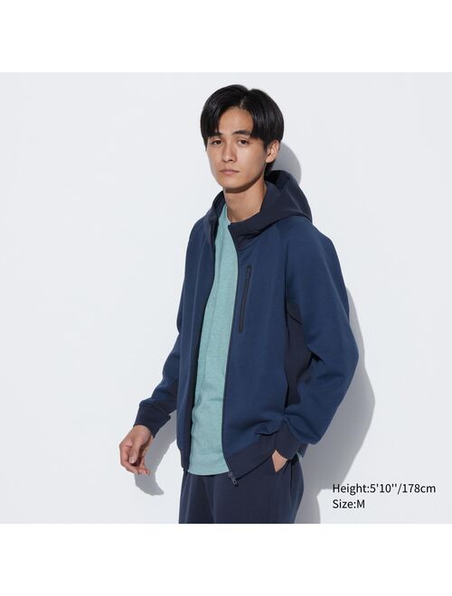 UNIQLO Dry Stretch Sweat Long Sleeve Full-Zip Hoodie