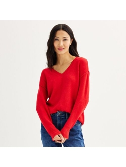 V-Neck Pullover Sweater