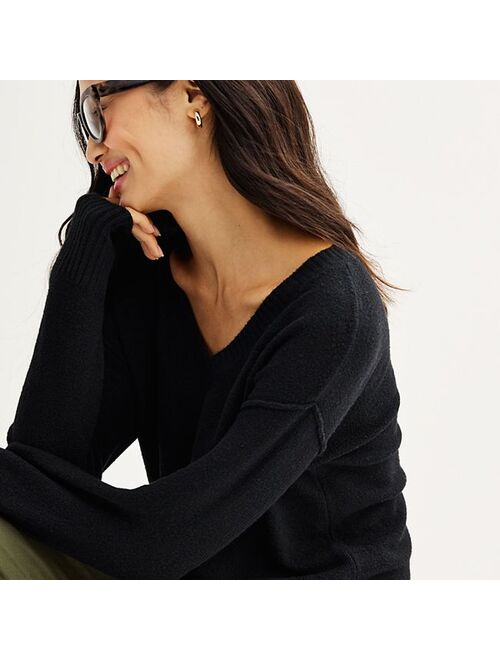 Women's Sonoma Goods For Life V-Neck Pullover Sweater