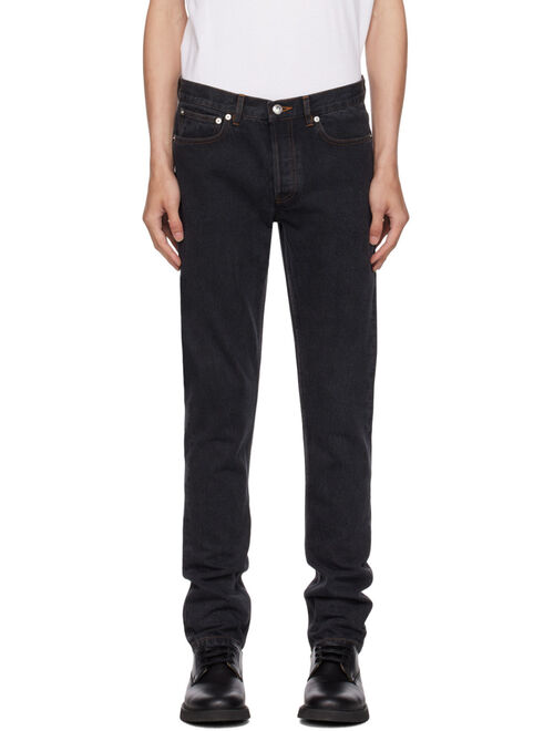 A.P.C. Black Petit New Standard Jeans