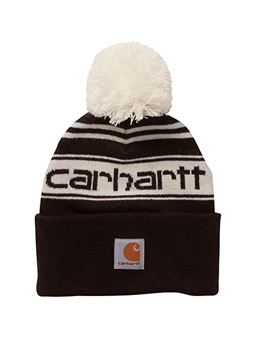 Carhartt Kid's CB8985 Pom Knit Hat