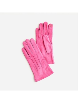 Italian leather tech-touch gloves