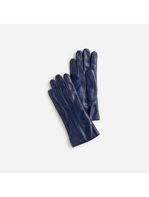 J.Crew Italian leather tech-touch gloves