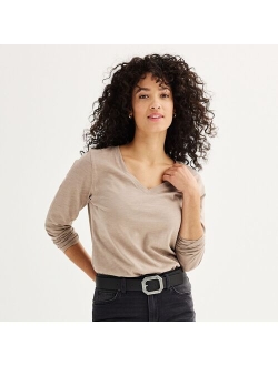 Everyday V-Neck Long Sleeve Tee