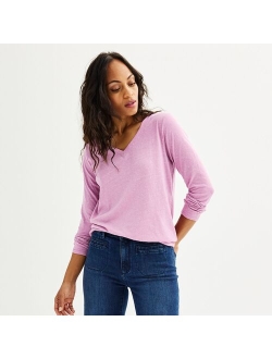 Everyday V-Neck Long Sleeve Tee