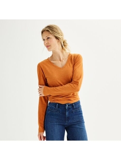 Everyday V-Neck Long Sleeve Tee