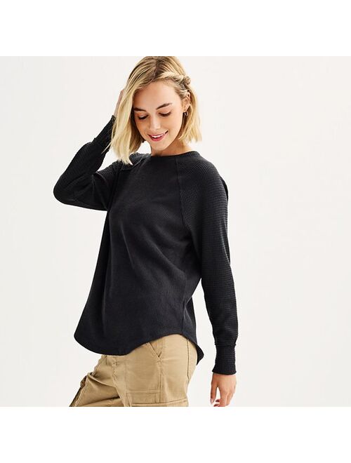 Juniors' SO Cozy Crewneck Long Sleeve Tee