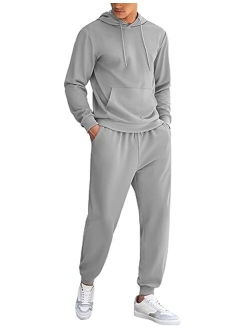 Men's Tracksuit 2 Piece Hoodie Athletic Sweatsuits Casual Jogging Suit Sets