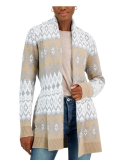 STYLE & CO Women's Cozy Fairisle Cardigan, Created for Macy's