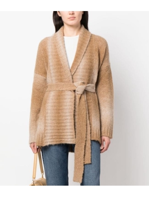 Woolrich ombre-effect tie-waist cardigan