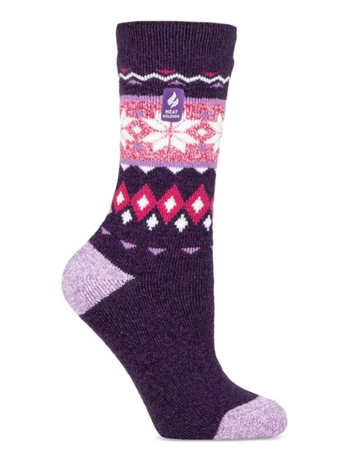 HEAT HOLDERS Women's Lite Melissa Fairisle Crew Socks