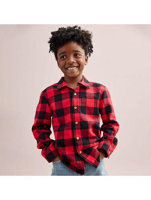 Boys 4-8 Jumping Beans Long Sleeve Flannel Shirt