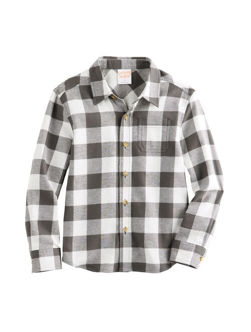 Boys 4-8 Jumping Beans Long Sleeve Flannel Shirt