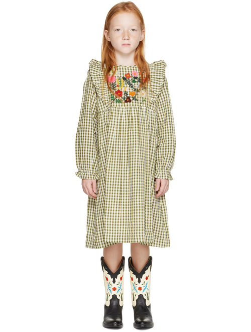 BONTON Kids Khaki & Beige Daya Dress