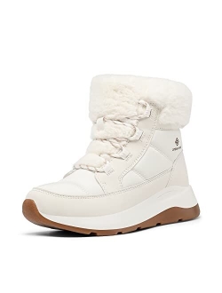 Women's Winter Snow Boots, Faux Fur Waterproof Ankle Booties, Ladies Comfortable Short Boots Outdoor