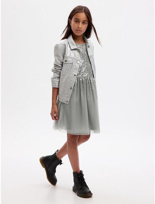 Gap Kids Tulle Sequin Dress