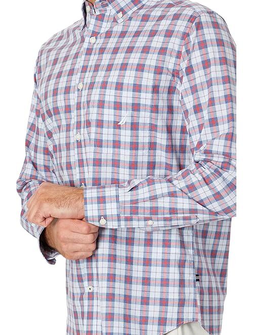 Nautica Heathered Plaid Shirt