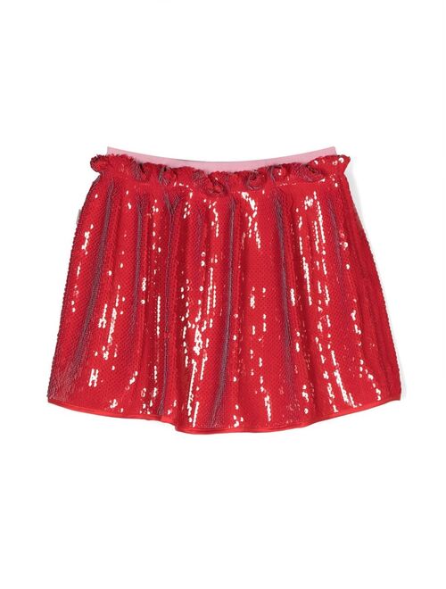 No21 Kids sequin-embellished pleated skirt