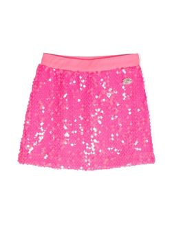 Chiara Ferragni Kids logo-detail sequin skirt