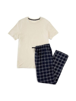 Flannel Plaid Pajama Pants Set