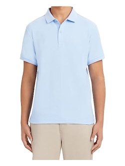 Young Men's Uniform Short Sleeve Stretch Pique Polo