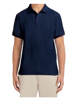 Young Men's Uniform Short Sleeve Stretch Pique Polo