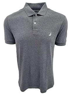 Men's Slim Fit Short Sleeve Solid Soft Cotton Polo Shirt