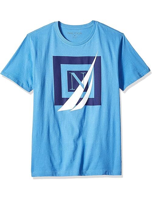 Nautica Men's Short Sleeve 100% Cotton Nautical Series Graphic Tee