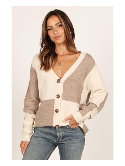 Petal & Pup Petal and Pup Women's Millie Large Check Cardigan