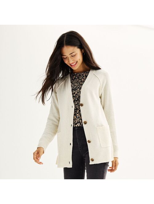 Women's Sonoma Goods For Life Long Button-Front Cardigan