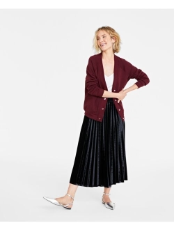 On 34th Women's Fleece Snap-Front Cardigan, Created for Macy's