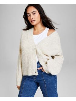 Women's V-Neck Button-Front Cardigan, Created for Macy's