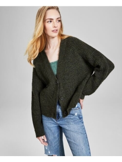 Women's V-Neck Button-Front Cardigan, Created for Macy's