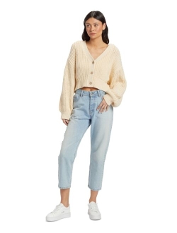 Juniors' Sundaze Cropped Drop-Shoulder Cardigan