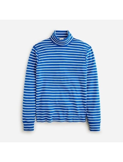 Heritage brushed rib-knit turtleneck in stripe