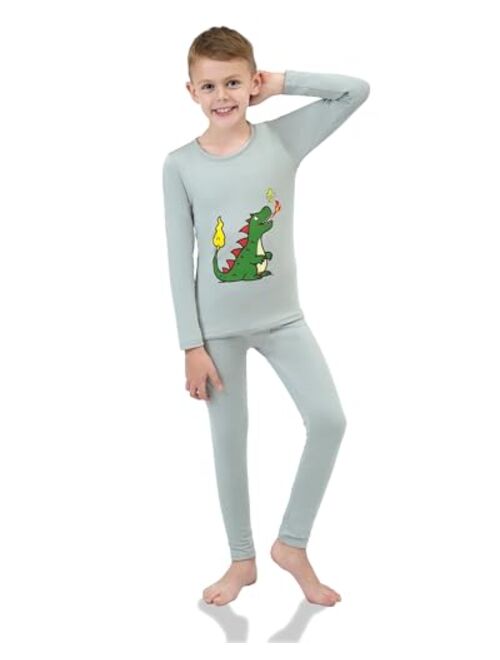 songcode Boys Thermal Underwear for Kids Long Johns for Boys Thermal Set Top And Bottom for Cold Winter