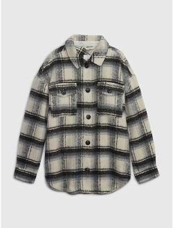 Kids Plaid Shirt Jacket