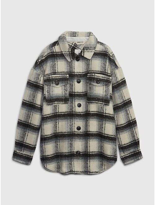 Gap Kids Plaid Shirt Jacket