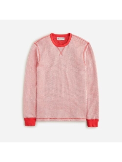 Wallace & Barnes two-tone honeycomb waffle crewneck