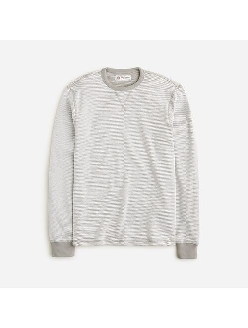 J.Crew Wallace & Barnes two-tone honeycomb waffle crewneck