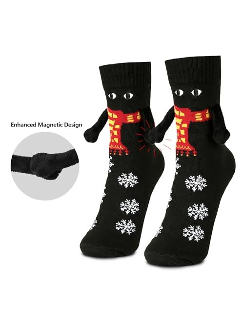 Budding Gallery Hand Holding Socks Adult Magnetic Socks hand in Hand Christmas Socks that Hold Hands Friend Buddy Friendship Gifts