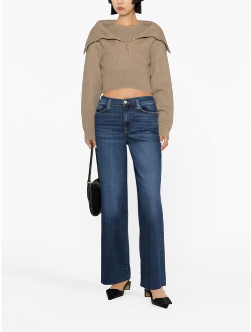 FRAME mid-rise straight-leg jeans