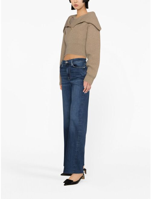 FRAME mid-rise straight-leg jeans