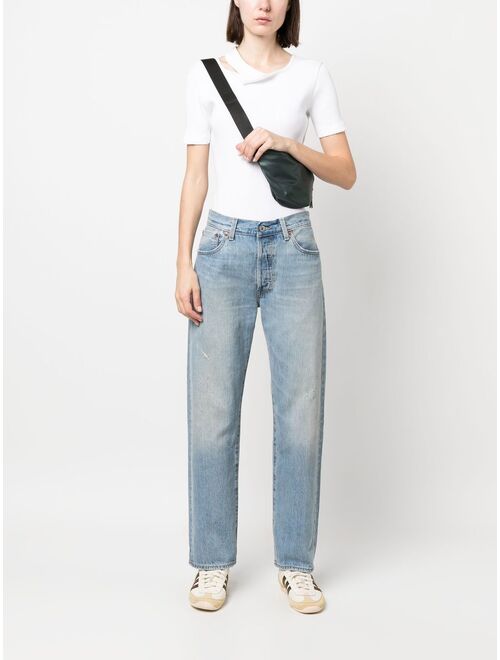 Levi's light-wash straight leg jeans