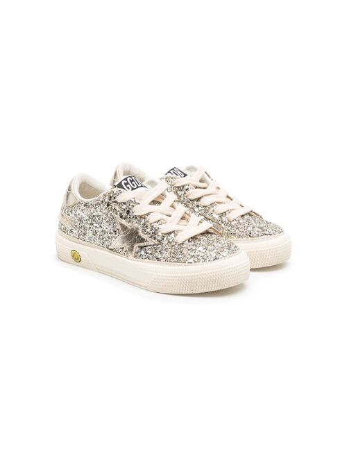 Golden Goose Kids Super Star glitter-detail sneakers