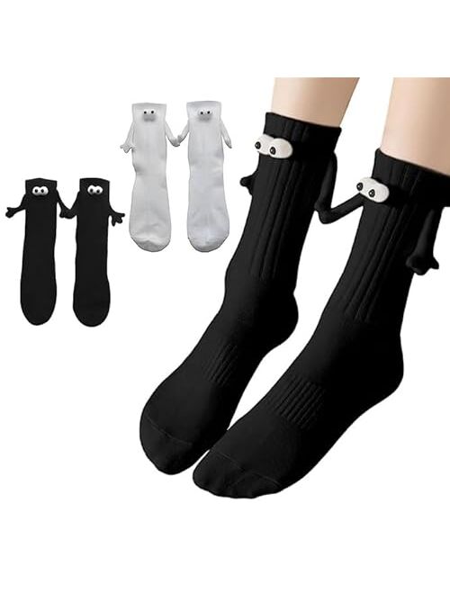 Smilelife Magnetic Holding Hands Socks Funny Socks Gifts For Boyfriend, Couple, Best Friends