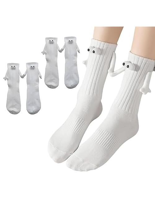 Smilelife Magnetic Holding Hands Socks Funny Socks Gifts For Boyfriend, Couple, Best Friends