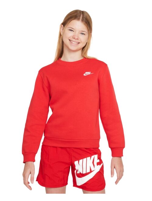 NIKE Big Kids Sportswear Club Fleece Classic-Fit Sweatshirt